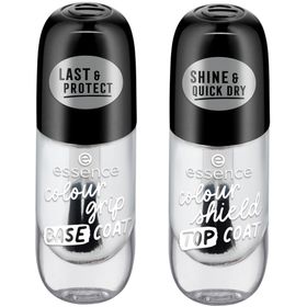 Essence - Set van Colour Grip Base Coat + Colour Shield Top Coat