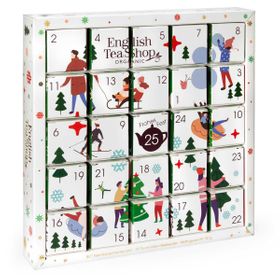 English Tea Shop Adventskalender "White Ornaments" wit - 25 BIO piramides