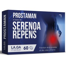 LA.GA© Serenoa Repens: Prostate & Confort. Saw Palmetto, Boswellia, Citrouille et Lycopène.