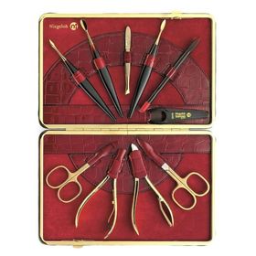 Niegeloh Solingen Boîtier modèle Kroko XL rouge - Fabriqué à Solingen