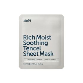 Dear Klairs Rich Moist Soothing Face Mask – Kalmerend vochtinbrengend masker voor de gevoelige huid