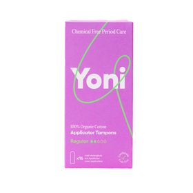 Yoni Applicator Tampons Regular -100% Biologisch katoen