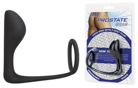 blue line c&b gear Cock Ring with p-Spot Plug