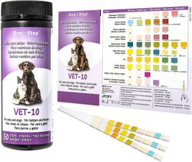 One+Step bandelettes urinaires pour chiens et chats - Test rapide pour 10 paramètres de santé