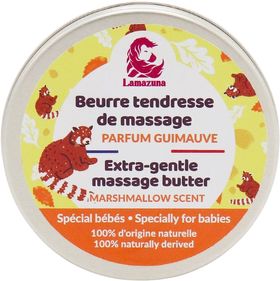 Lamazuna Baume de Massage Extra Doux Bébé Bio Parfum Guimauve