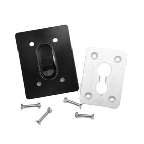 bodhi Yoga Wall - muurplaat zilver incl. achterplaat en 4 bouten met moeren