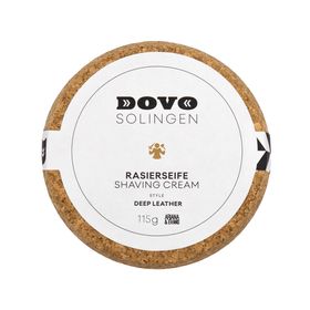 DOVO Solingen Savon à raser  – Cuir profond (115 g)