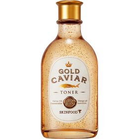 SKINFOOD Gold Caviar Ex Face Toner – Tonique luxueux au caviar et à l'or pour une peau éclatante