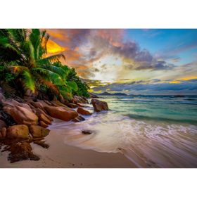 enjoy Puzzel Seychellen Stranden bij zonsondergang 1000 stuks