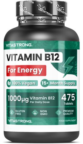 Vitastrong Vitamine B12 1000 Mcg - 475 Tabletten, Dagelijkse Energie