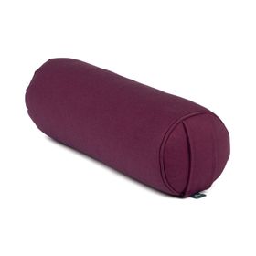 bodhi Yoga mini-bolter (rond), neck roll, ECO, écales de sarrasin aubergine
