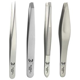 Excellent Solingen Ensemble de pinces à épiler, 4 pièces.