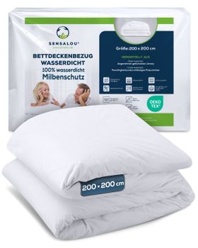 Sensalou housse de couette 200 x 200 blanc