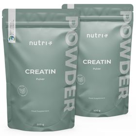 nutri+ Poudre de créatine monohydrate + B12