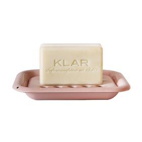 Klar Seifen - Porte-savon transparent en émail, rose