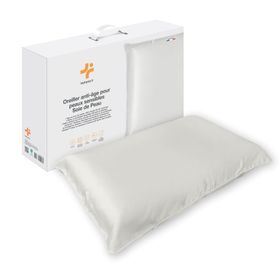 INPHYSIO Oreiller anti-âge en mousse mémoire avec taie en soie