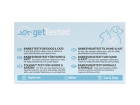 GetTested Test de la rage pour chiens et chats