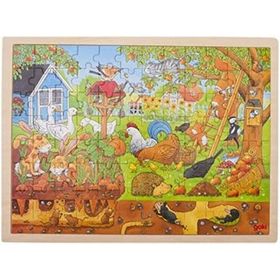Goki Houten Legpuzzel - Leven in de Tuin