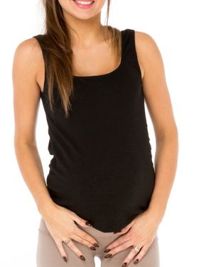 MYSANITY Débardeur de grossesse en modal, noir