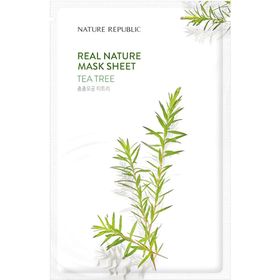 NATURE REPUBLIC Real Nature Tea Tree Sheet Mask – Masque purifiant à l'arbre à thé
