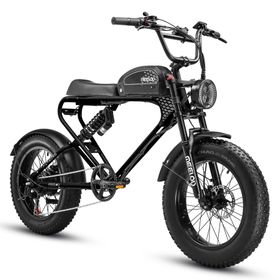 MEELOD DK300 PLUS 20" elektrische fiets in retro bromfietsstijl met 48V 20Ah accu