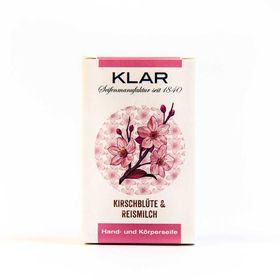 Klar Seifen - Savon au lait de fleurs de cerisier et de riz (sans huile de palme)