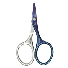 Niegeloh Solingen Babyschaar Inox stijl Titanium, staalblauw, zelfslijpend.