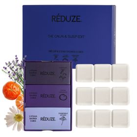 RÉDUZE Steam Shower Cubes | Coffret de 9 – Cubes de douche pour paix intérieure & sommeil | The Calm