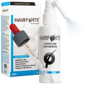 Hairforte Spray 3% Procapil contre la perte de cheveux, bloqueur de DHT