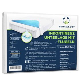 Sensalou alèse d'incontinence avec ailes imperméable