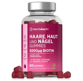Horbaach Hair, Skin & Nails Gummies 5000 µg Biotine