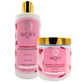 Nicky Paris - Lot de Shampoing et Masque Aux Extraits de Pasteque