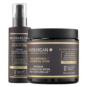 Kerargan - Duo Anti-Chute Masque et Sérum Huile de Ricin