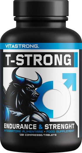 Vitastrong T-Strong - 120 Tabletten, Mannelijke Energie en Vitaliteitsondersteuning