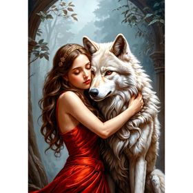 enjoy Puzzel Dame en de Wolf 1000 delen