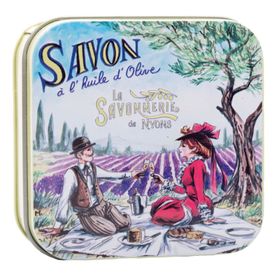 La Savonnerie de Nyons - Metalen doos met zeep - Picknick
