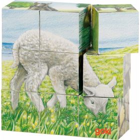 Goki Houten Blokpuzzel Boerderij