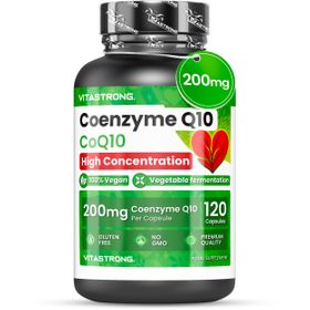 Vitastrong Coenzyme Q10 - 120 Gélules Végétales, Haute Biodisponibilité
