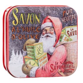 La Savonnerie de Nyons - Metalen doosje met zeep - Kerstman