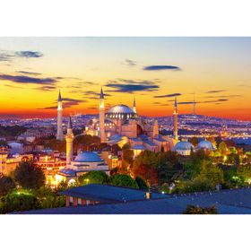 enjoy Puzzel Hagia Sofia bij zonsondergang, Istanbul 1000 delen