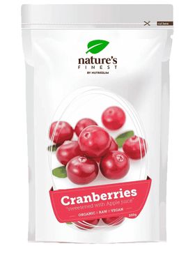 Nature’s Finest Canneberges Bio sucrées au Jus de Pomme