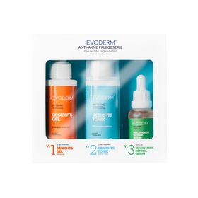 EVODERM Gezichtsverzorgingsset – Reinigingsgel, Toner & Niacinamide Retinol Serum