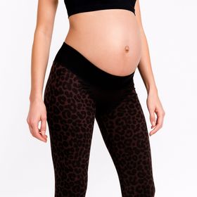 MYSANITY Legging de maternité avec bande de soutien, léo tabac