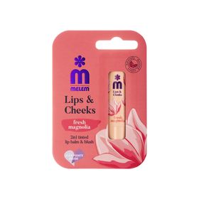 Melem Getinte Balsem voor Lippen & Wangen met delicate Magnolia-afwerking