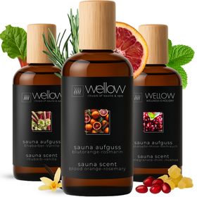 Wellow Sauna-opgieting 3-delige set - Fruitig & Mystiek