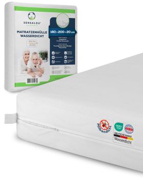Sensalou Housse de matelas imperméable avec fermeture