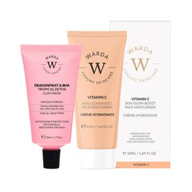 Warda Luxury Skincare Crème hydratante à l'acide hyaluronique + masque détox au BHA