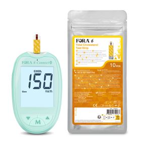 FORA 6 Connect Cholesterolmeter – Special Edition (Groen) - mg/dl - The Tester