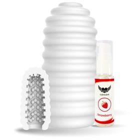 Lovelyness - Masturbator Egg - "Ribs" - Set + glijmiddel