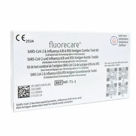Fluorecare Test combiné SARS-CoV-2, Influenza A+B & RSV antigène 4 en 1, 1 pièce